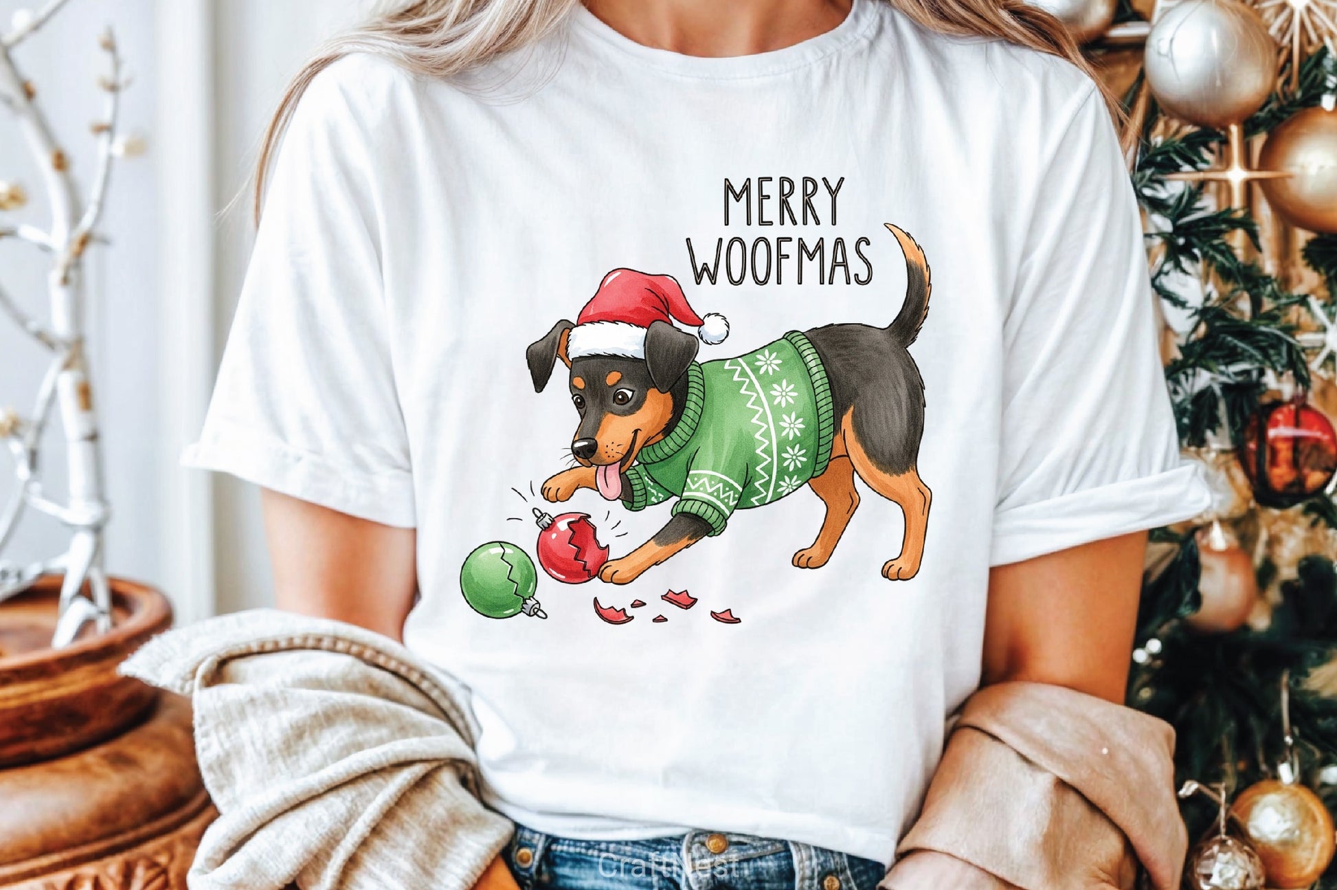 Funny Dog Christmas Clipart Bundle - CraftNest - Digital Crafting and Art