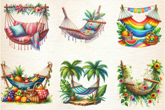 Summer Hammock Clipart Bundle - CraftNest - Digital Crafting and Art