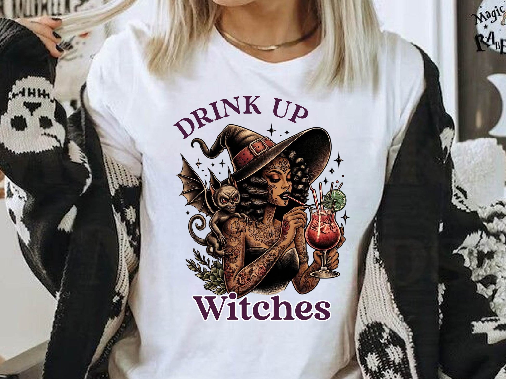 Drink Up Witches Funny Halloween Clipart Bundle - CraftNest - Digital Crafting and Art