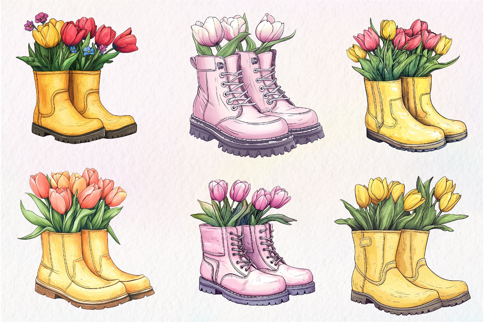Garden Boots Clipart Bundle - CraftNest - Digital Crafting and Art