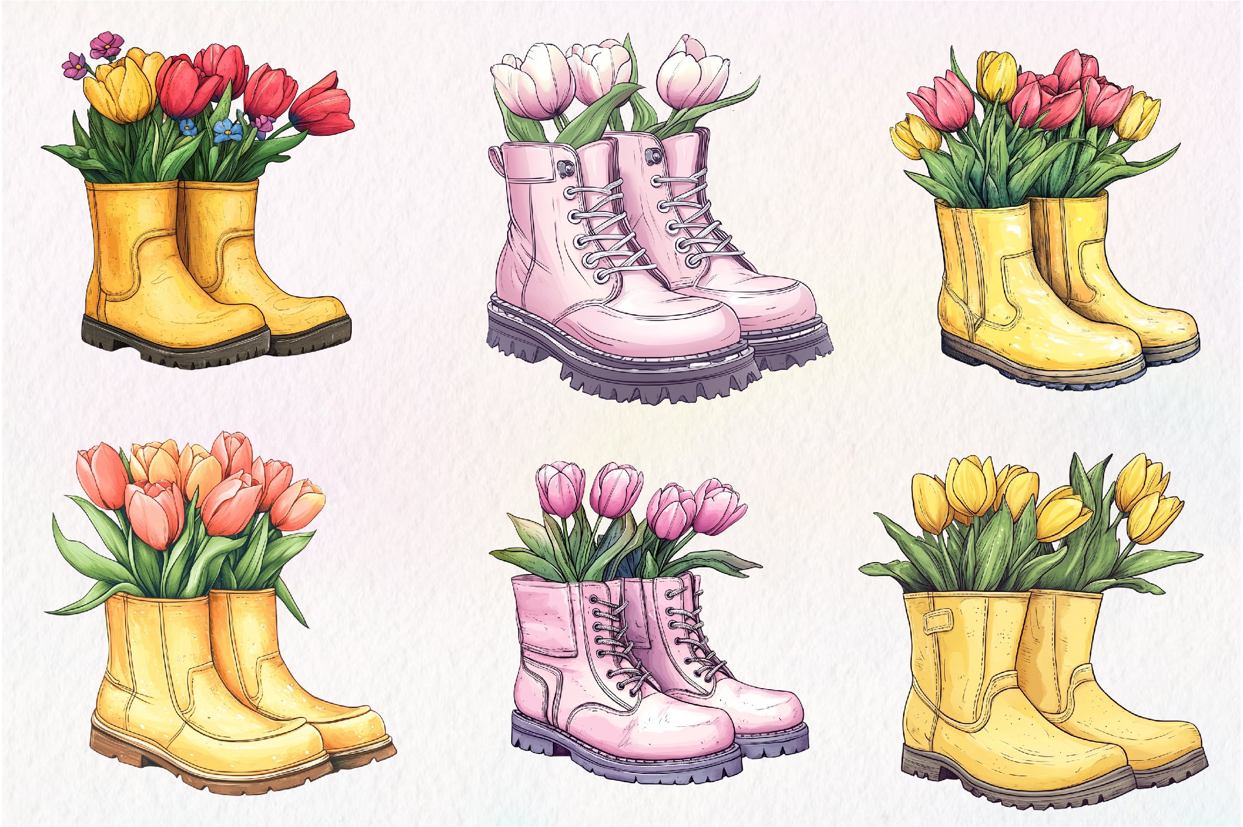 Garden Boots Clipart Bundle - CraftNest - Digital Crafting and Art