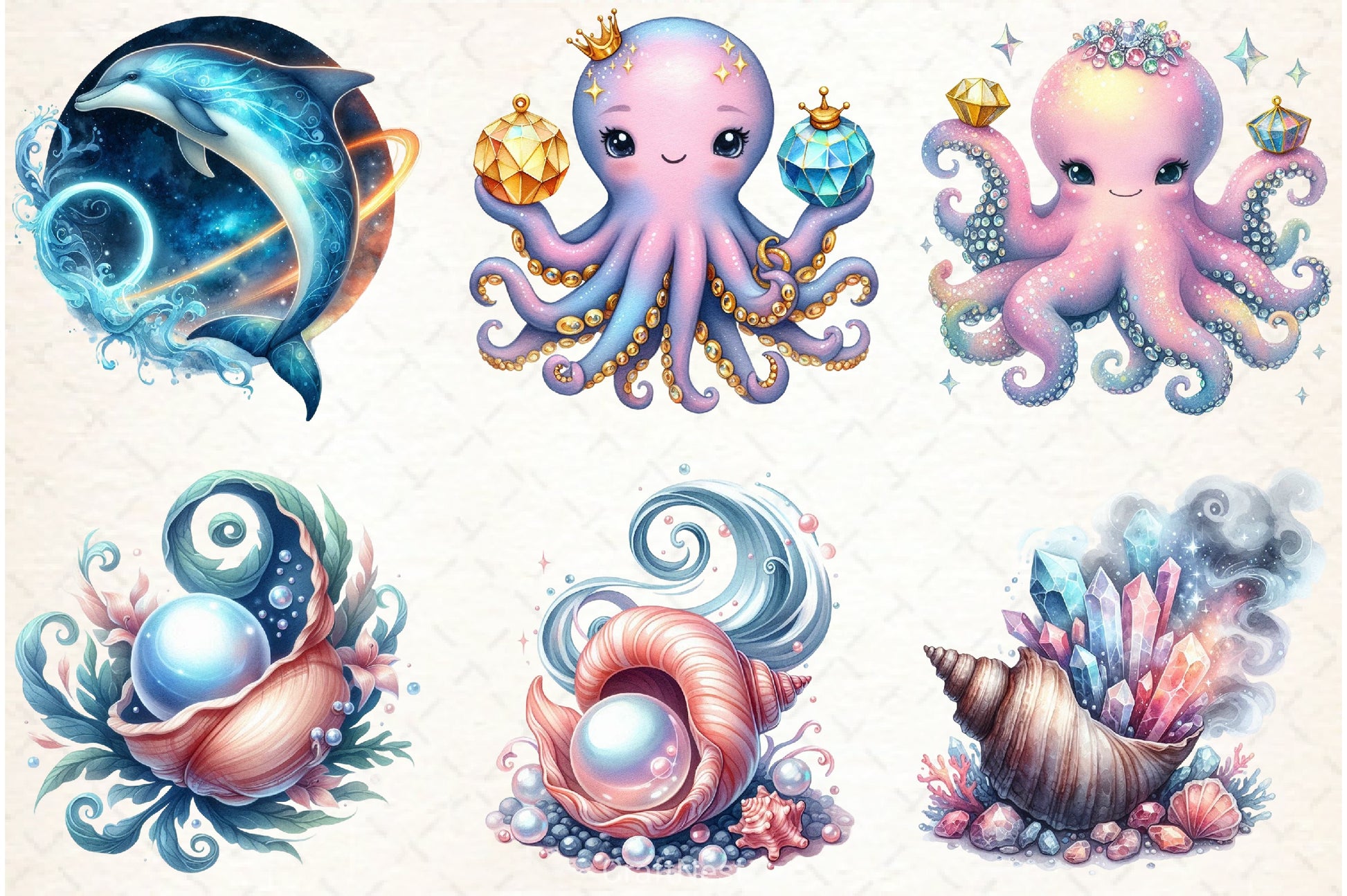 Magical Ocean Clipart Bundle - CraftNest - Digital Crafting and Art