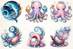 Magical Ocean Clipart Bundle - CraftNest - Digital Crafting and Art