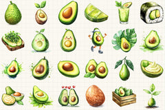 Avocado Clipart Bundle - CraftNest - Digital Crafting and Art