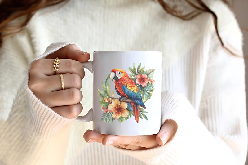 Tropical Bird Jungle Bird Clipart Bundle - CraftNest - Digital Crafting and Art