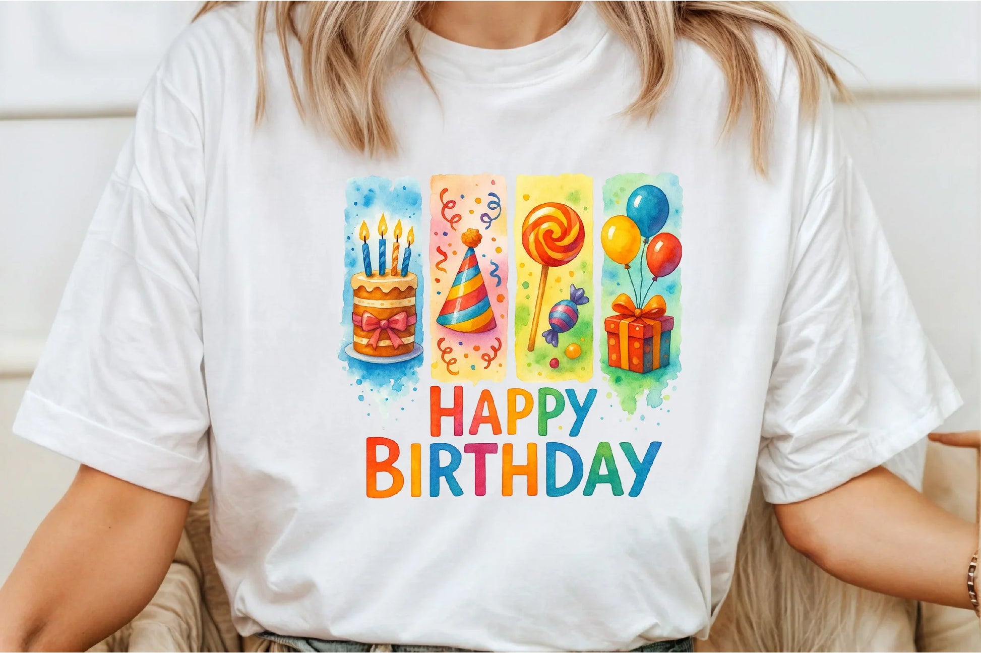 Happy Birthday Brushstroke Design Clipart Bundle - CraftNest - Digital Crafting and Art
