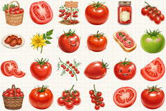 Tomatoes Clipart Bundle 3 - CraftNest - Digital Crafting and Art