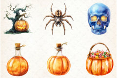 Neutral Halloween Clipart Bundle - CraftNest - Digital Crafting and Art