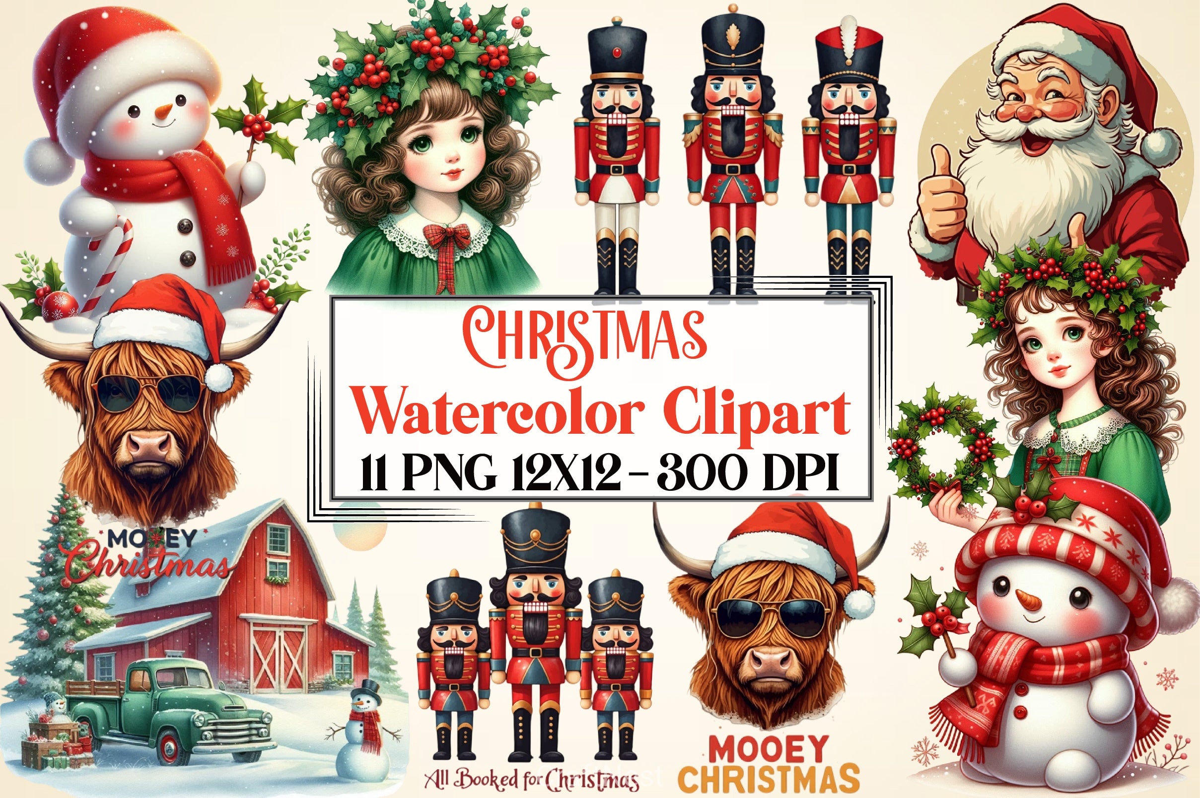 Christmas Clipart Bundle 27 - CraftNest - Digital Crafting and Art