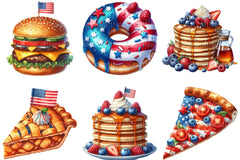 Fast Food for 4th of July Clipart Bundle - CraftNest - Digital Crafting and Art