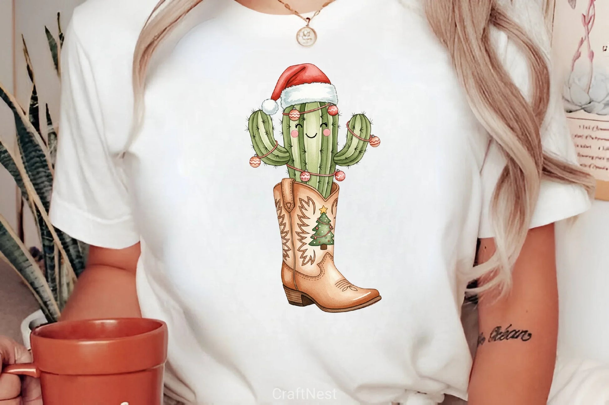 Cowboy Boots Christmas Clipart Bundle - CraftNest - Digital Crafting and Art