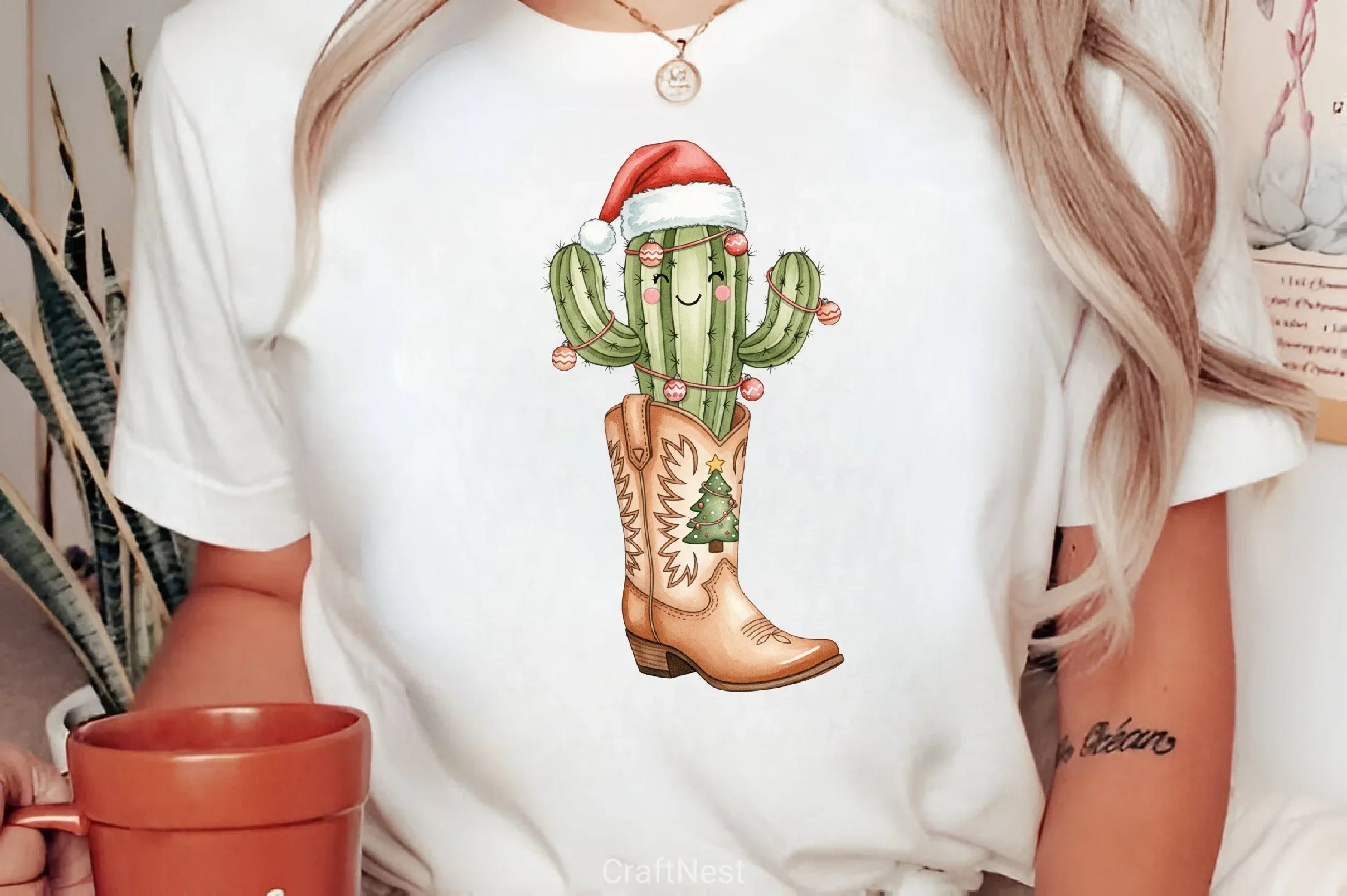 Cowboy Boots Christmas Clipart Bundle - CraftNest - Digital Crafting and Art