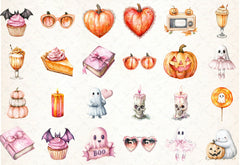 Retro Fall Halloween Clipart Bundle 2 - CraftNest - Digital Crafting and Art