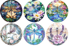 Dragonfly Stained Glass Clipart - CraftNest - Digital Crafting and Art