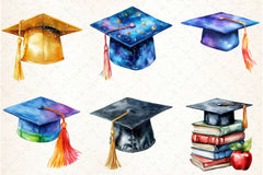 Graduation Cap Clipart Bundle - CraftNest - Digital Crafting and Art