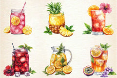 Tropical Beach Drink Summer Clipart Bundle - CraftNest - Digital Crafting and Art