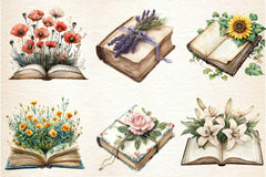 Book Of Flowers Clipart Bundle - CraftNest - Digital Crafting and Art