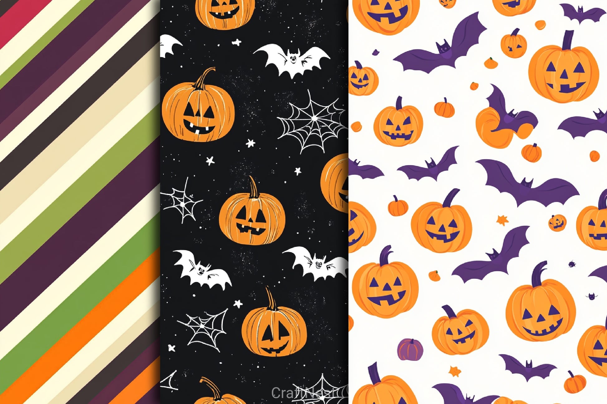 Happy Halloween Digital Paper Background 3 - CraftNest - Digital Crafting and Art