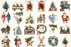 Rustic Winter Christmas Clipart Bundle - CraftNest - Digital Crafting and Art