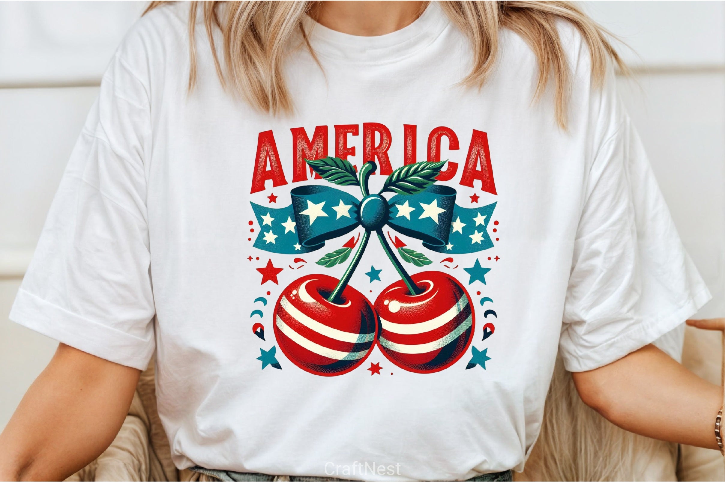 4th of July Coquette Cherry Clipart Bundle - CraftNest - Digital Crafting and Art