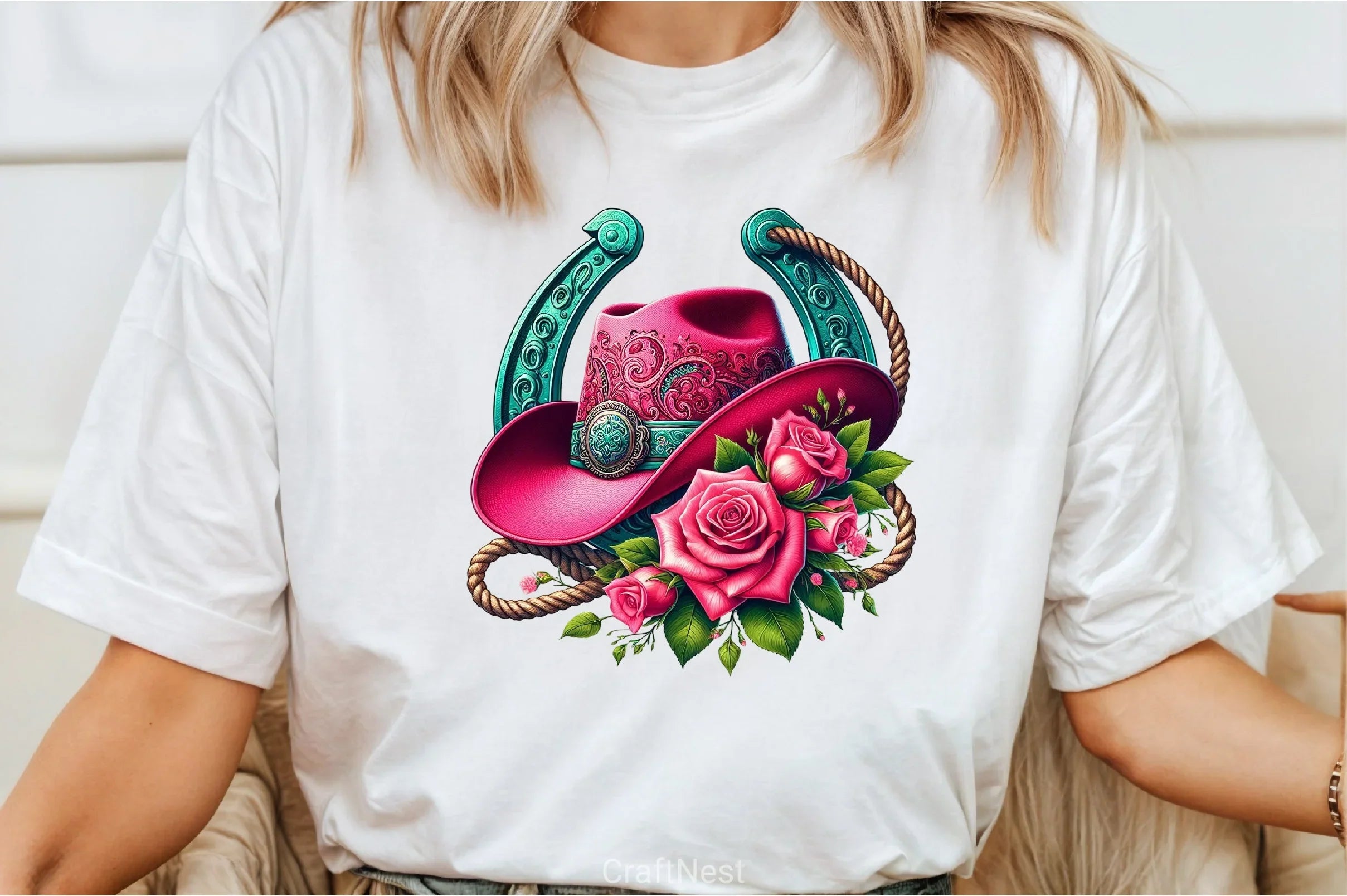 Cowgirl Hat & Roses Clipart Bundle - CraftNest - Digital Crafting and Art