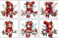 Cute Christmas Fairy Clipart Bundle - CraftNest - Digital Crafting and Art