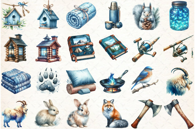 Summer Camping Clipart Bundle 2 - CraftNest - Digital Crafting and Art