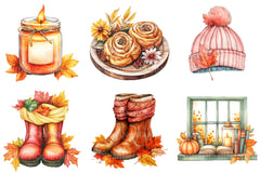 Cozy Autumn Clipart 1 - CraftNest - Digital Crafting and Art