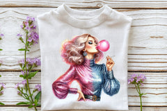 Funny Retro Pinup Girl Clipart Bundle - CraftNest - Digital Crafting and Art