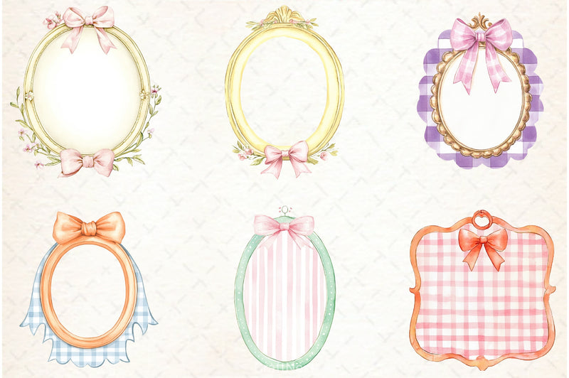 Coquette Summer Frame Clipart Bundle - CraftNest - Digital Crafting and Art