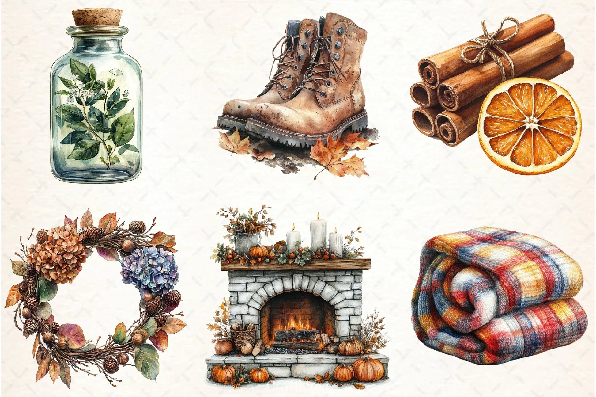 Cozy Autumn Clipart Bundle 9 - CraftNest - Digital Crafting and Art