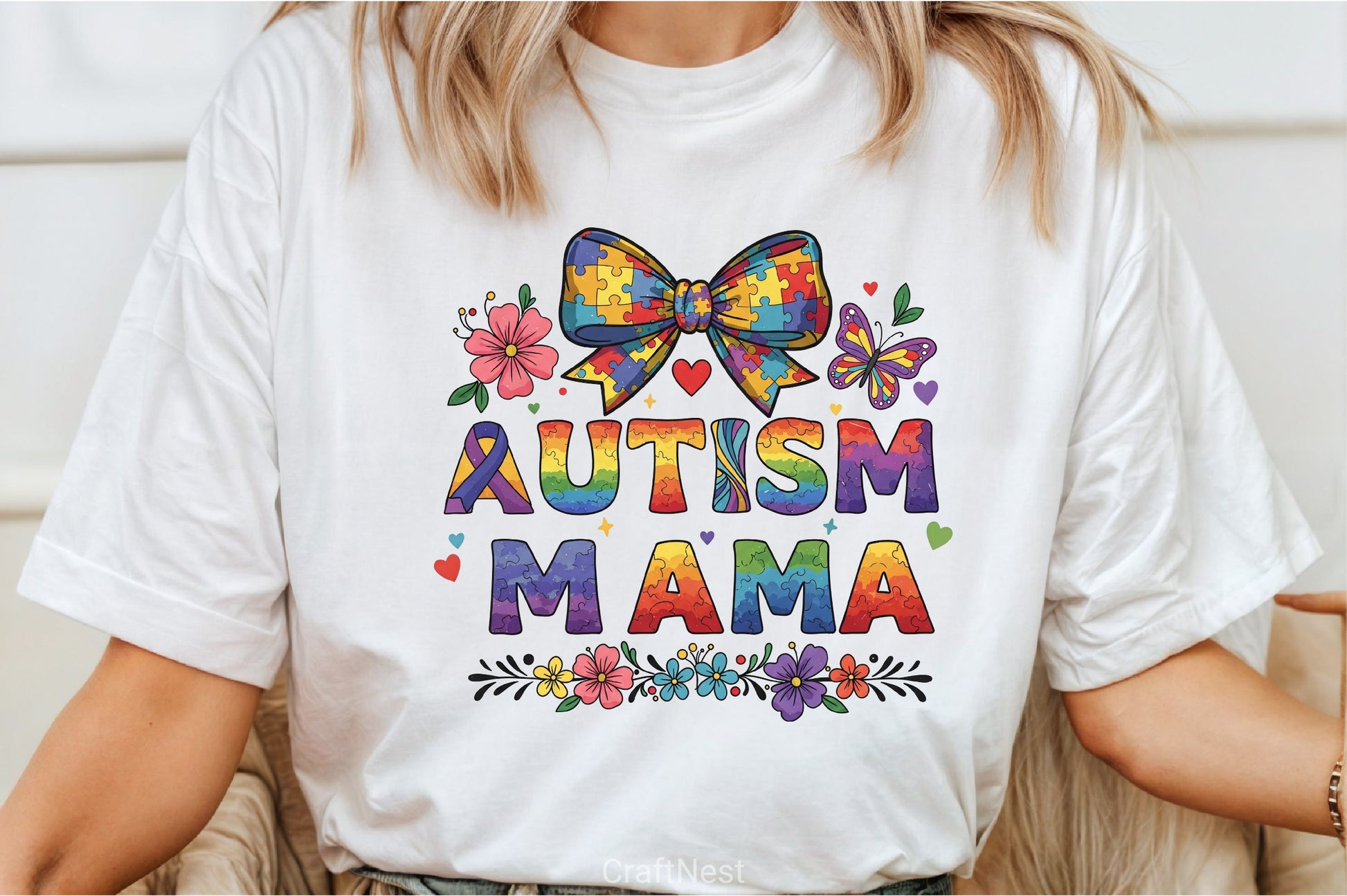 Autism Mama Shirt Clipart Bundle - CraftNest - Digital Crafting and Art