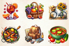 Summer In Barcelona Clipart Bundle - CraftNest - Digital Crafting and Art