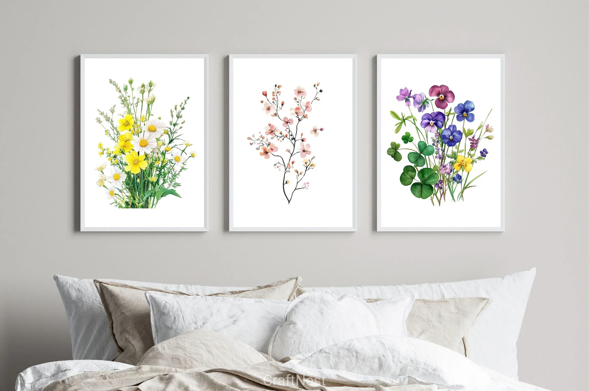 Spring Flowers Wild Flowers Clipart Bundle - CraftNest - Digital Crafting and Art