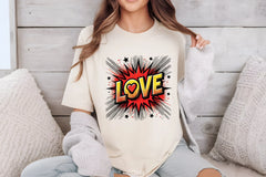 Pop Art Love Valentine's Clipart Bundle - CraftNest - Digital Crafting and Art