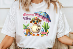 Funny Duck Summer Vibes Clipart Bundle - CraftNest - Digital Crafting and Art