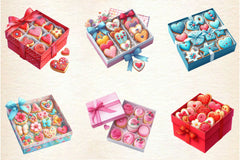 Cookie Gift Boxes Clipart Bundle - CraftNest - Digital Crafting and Art