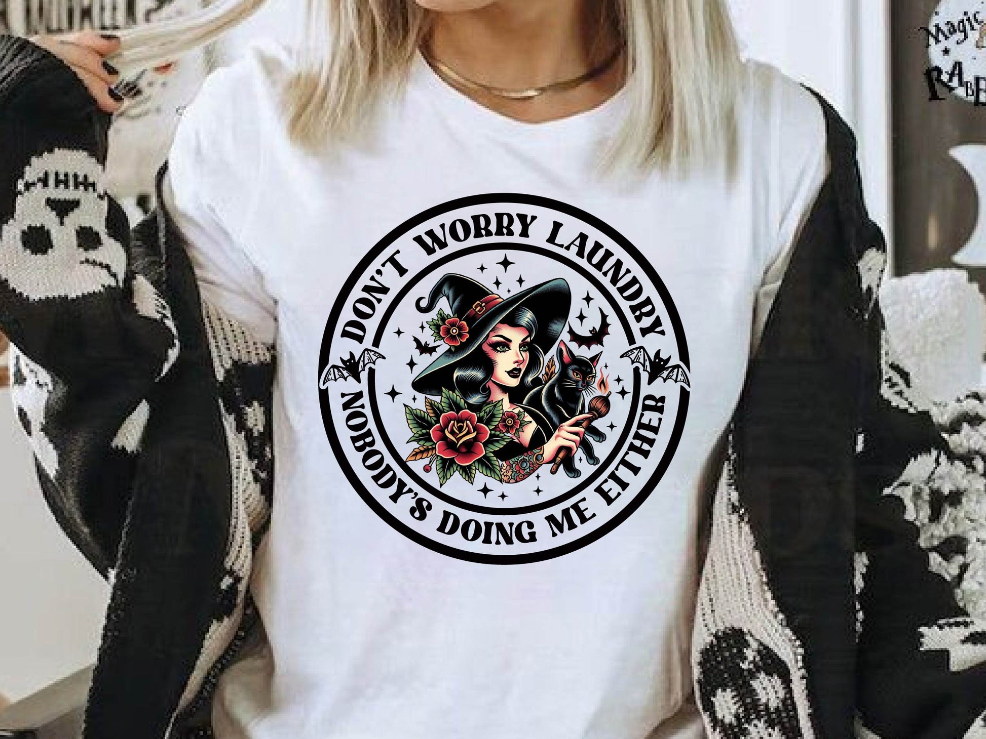 Dont Worry Laundry Vintage Halloween Clipart Bundle 1 - CraftNest - Digital Crafting and Art