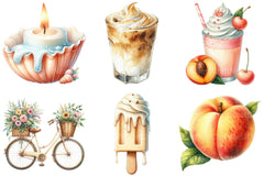 Creamy Summer Clipart - CraftNest - Digital Crafting and Art