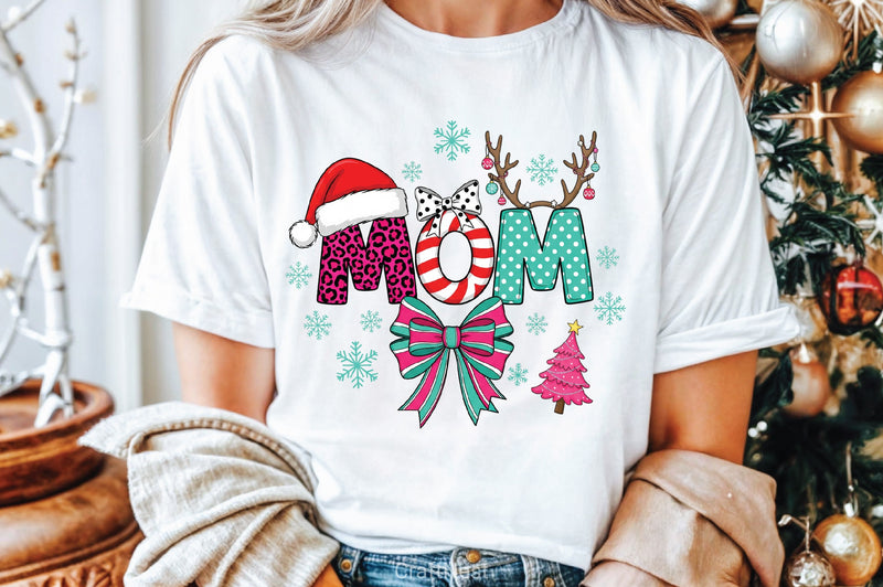 Christmas Mom Coquette Clipart Bundle 2 - CraftNest - Digital Crafting and Art