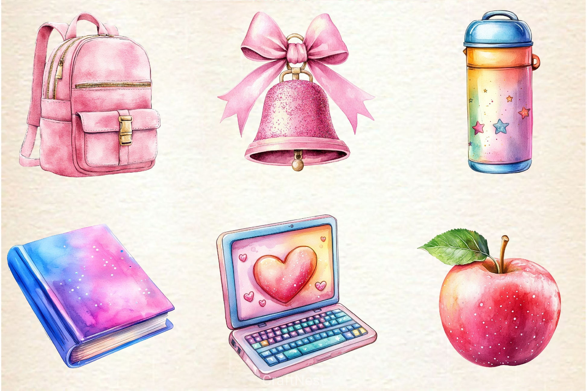 Back To School Clipart Bundle 3 - CraftNest - Digital Crafting and Art