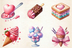 Coquette Ice Cream Clipart Bundle - CraftNest - Digital Crafting and Art