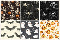 Happy Halloween Digital Paper Pack 5 - CraftNest - Digital Crafting and Art