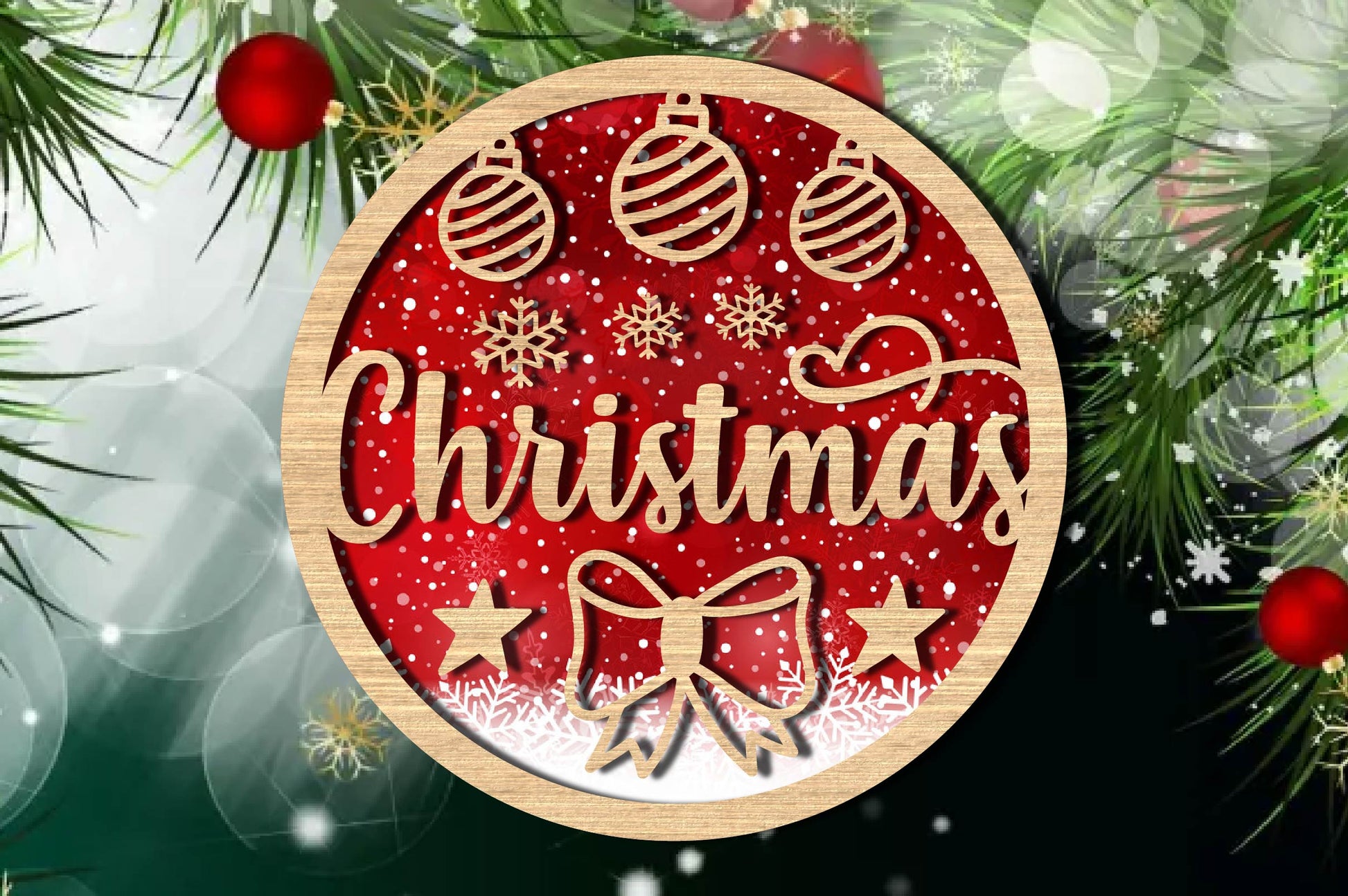 Christmas Ornament Cuttable SVG Bundle - CraftNest - Digital Crafting and Art