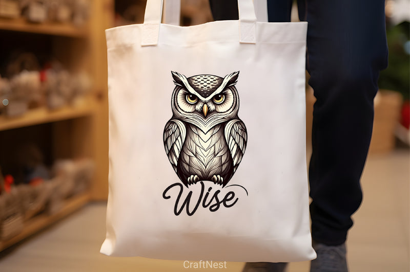 Wise Black Owl Clipart Bundle - CraftNest - Digital Crafting and Art