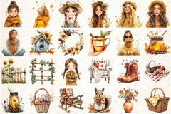 Cozy Autumn Clipart Bundle 6 - CraftNest - Digital Crafting and Art