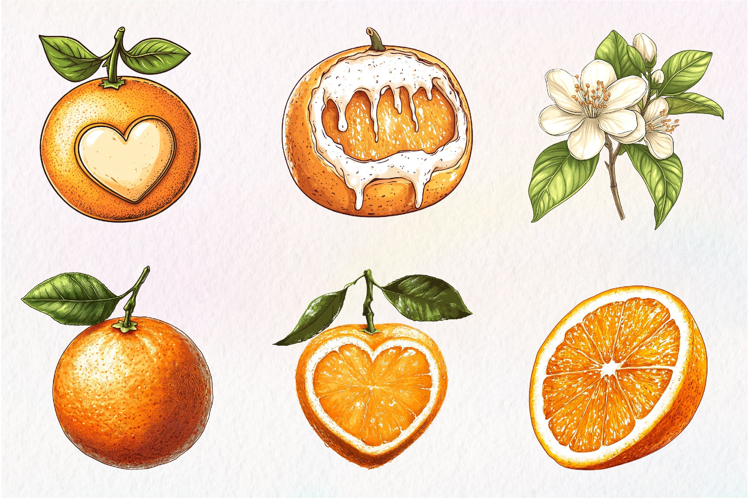 Oranges Clipart Bundle - CraftNest - Digital Crafting and Art