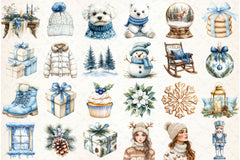 Frosty Coziness Clipart Bundle - CraftNest - Digital Crafting and Art