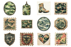 Camo Patches Clipart Bundle - CraftNest - Digital Crafting and Art