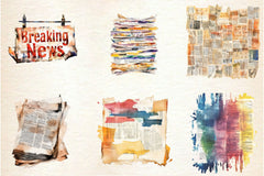 Old Newspaper Clippings Clipart Bundle - CraftNest - Digital Crafting and Art